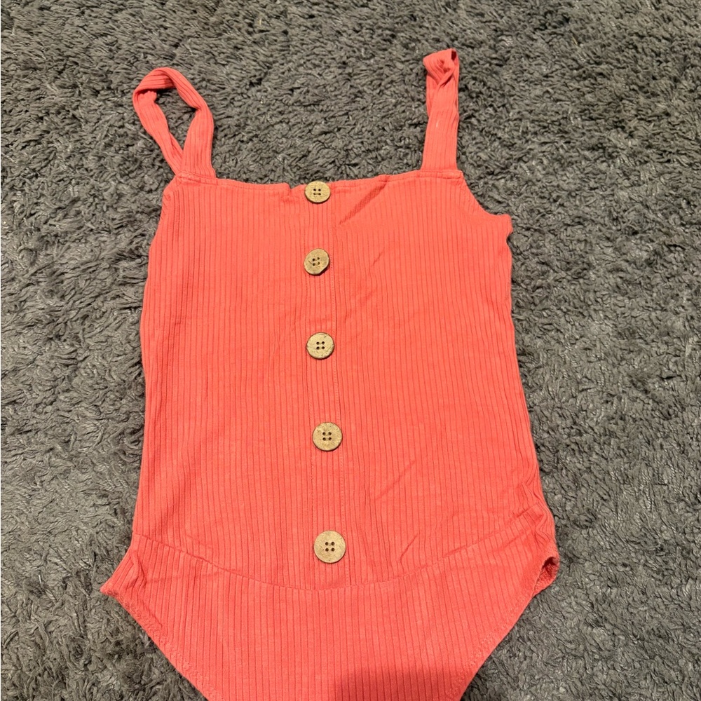 Rue21 Vibrant Coral Bodysuit